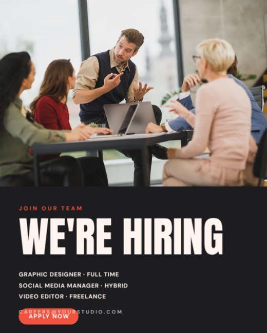 Team Photo We're Hiring Post