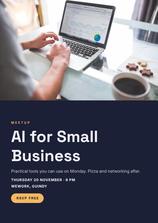 Tech Meetup Flyer