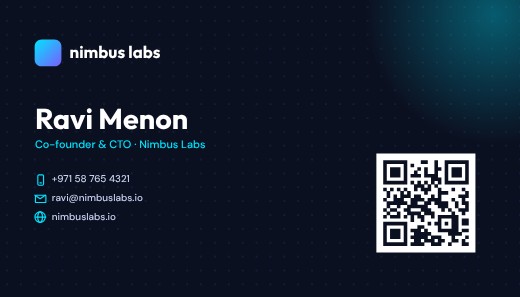 Tech Startup Business Card