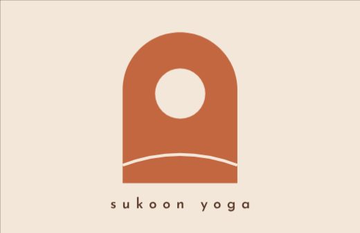 Terracotta Arch Yoga Teacher Card template
