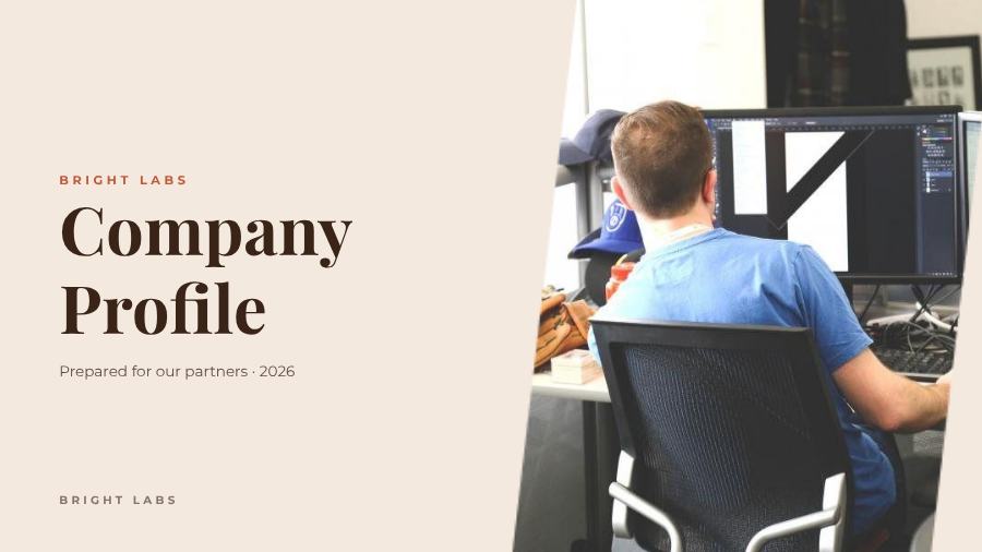 Terracotta Company Profile Presentation Bold — editable business template