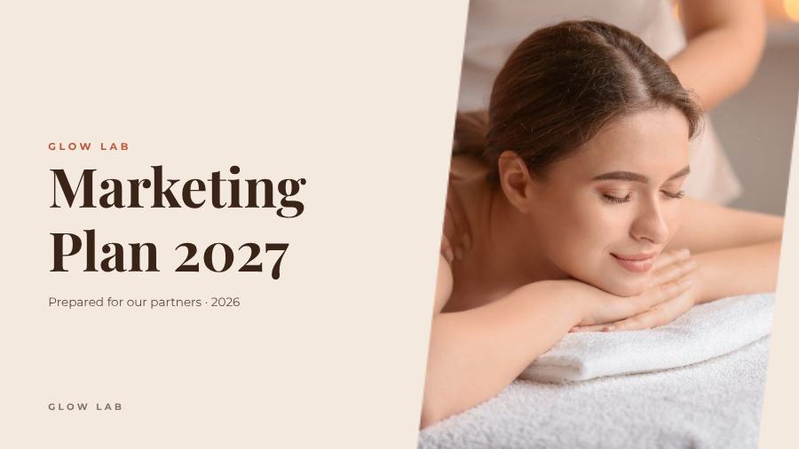 Terracotta Marketing Plan 2027 Presentation Bold — editable business template