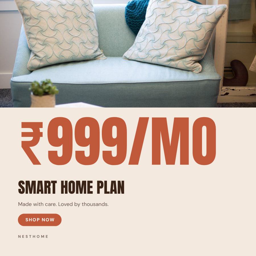 Terracotta Smart Home Plan Product Ad — editable marketing template
