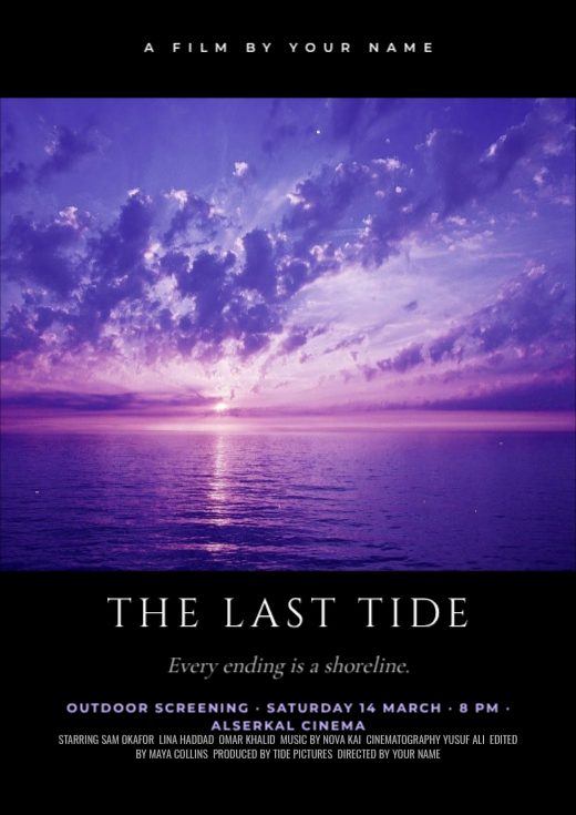 The Last Tide Film Poster — free poster template