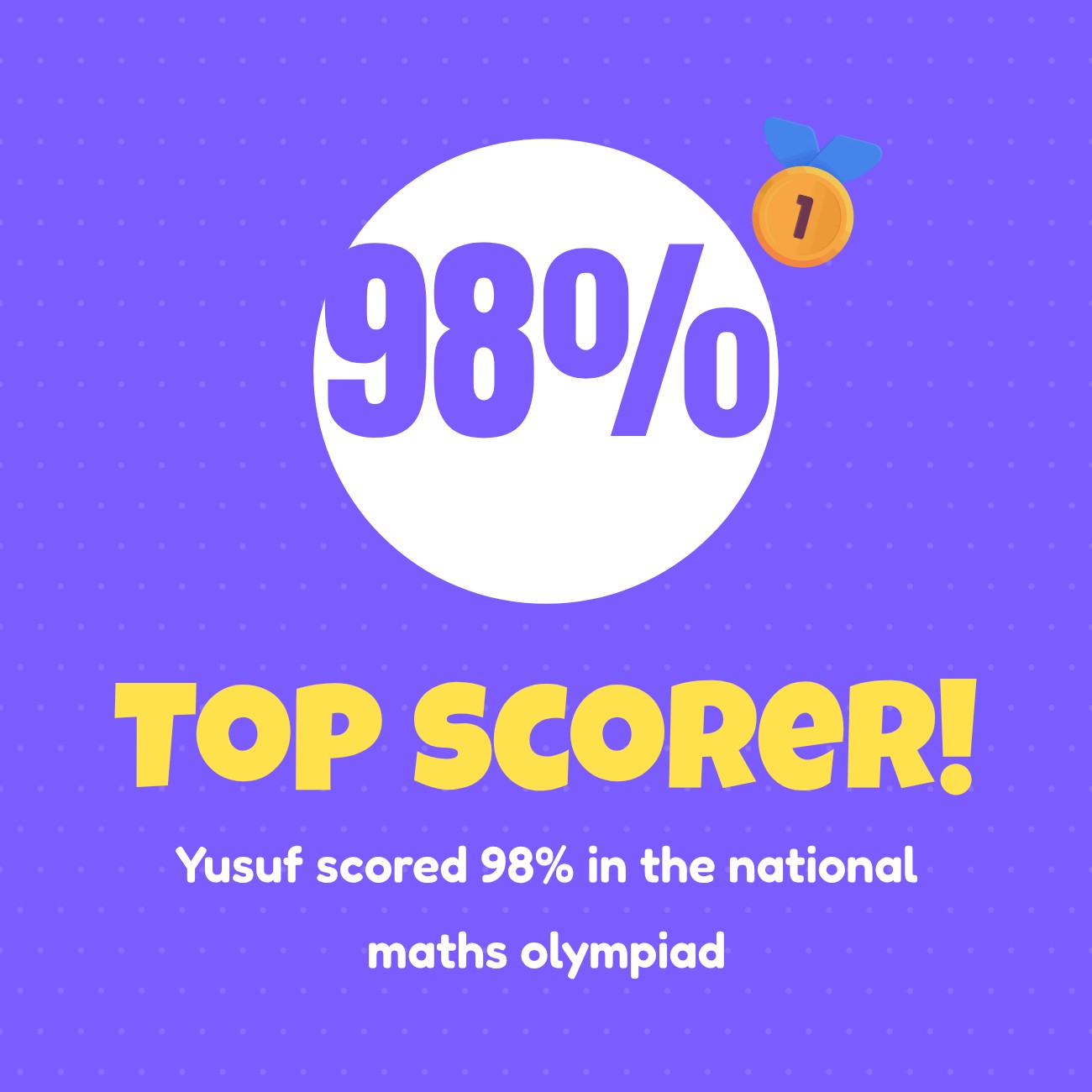Top Scorer Achievement Post — editable certificates template
