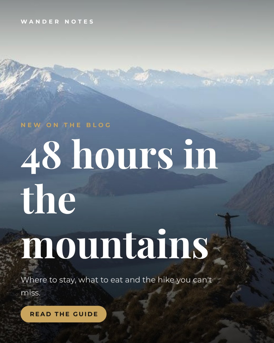 Travel Blog Post — editable social media template