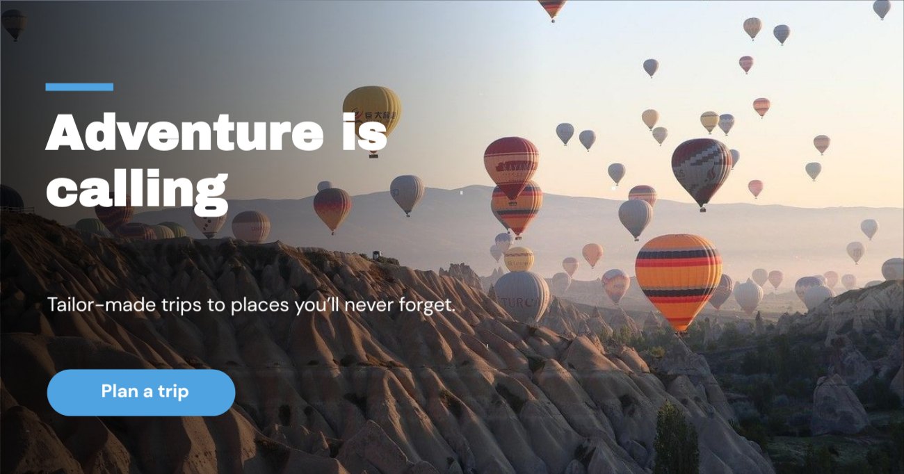 Travel Facebook Banner — editable social media template
