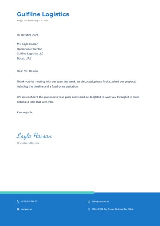 Two Tone Logistics Letterhead template
