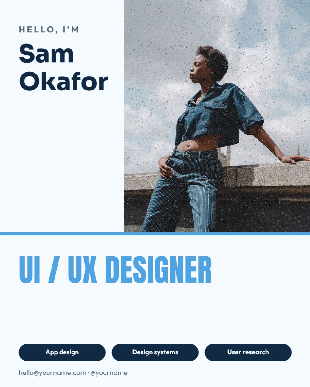 UI / UX Designer Personal Brand Post — editable social media template