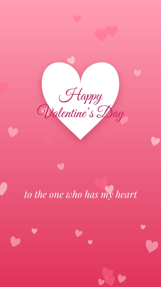 Valentine Love Story — free Valentine’s Day design template