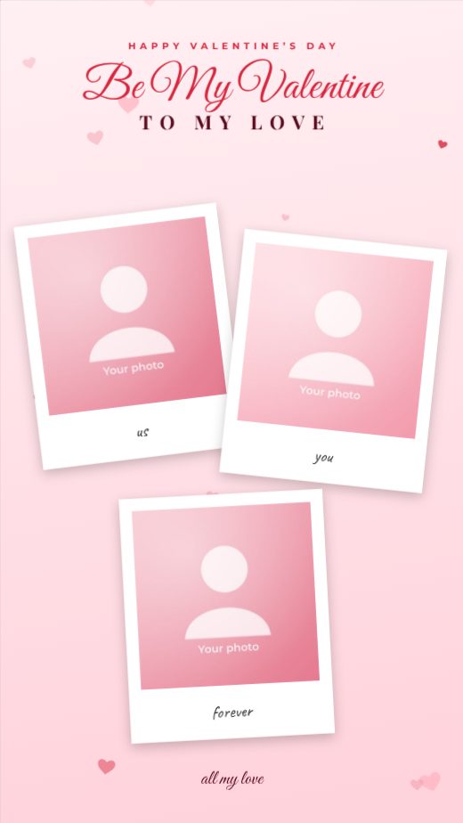 Valentine Red Polaroid Memories Story