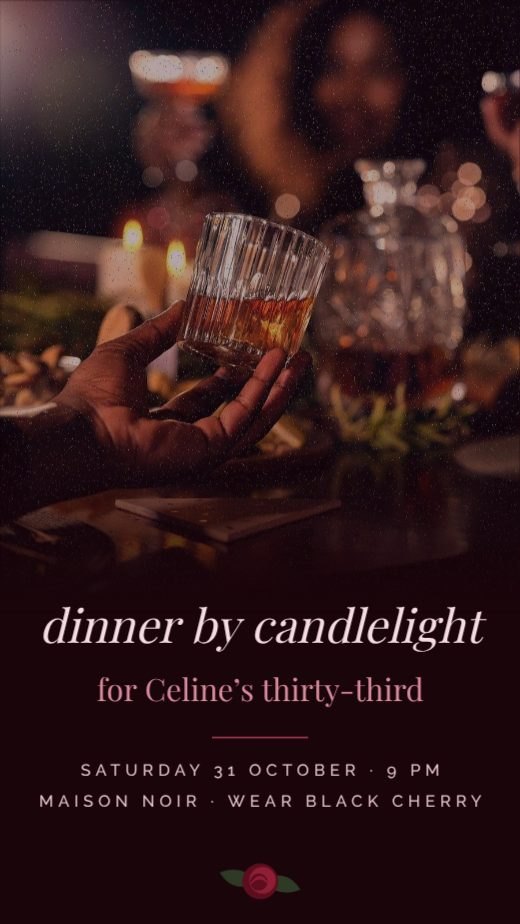 Vamp Romantic Candlelit Birthday Story template