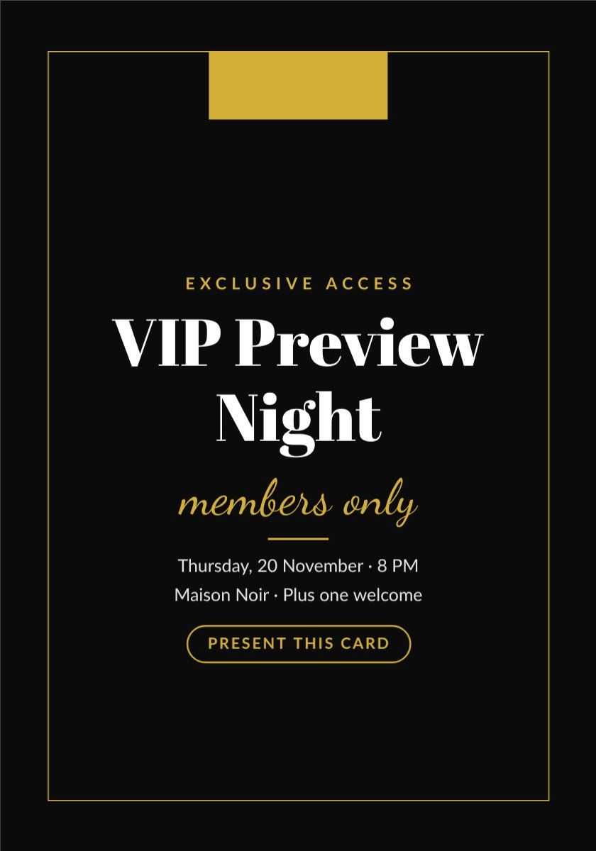 VIP Launch Party Invite — editable events template