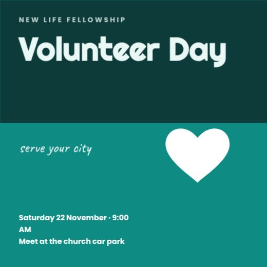 Volunteer Day Church Post template