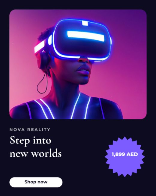 VR Headset Product Ad template