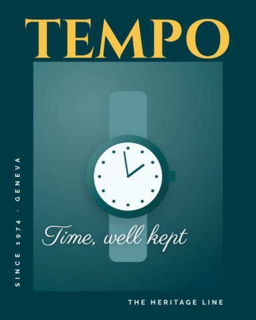 Watch Brand Editorial Cover template