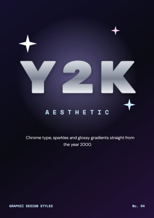 Y2K Design Style Poster template