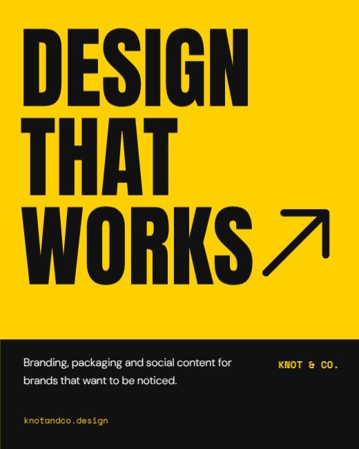 Yellow Black Design Agency Post template