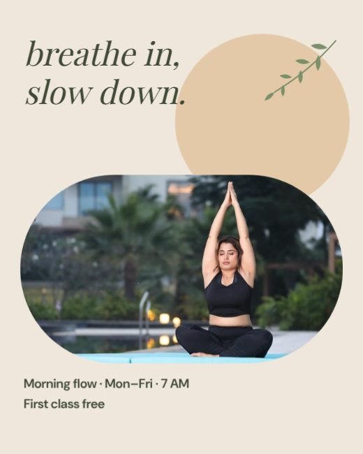 Yoga Studio Morning Classes Post template