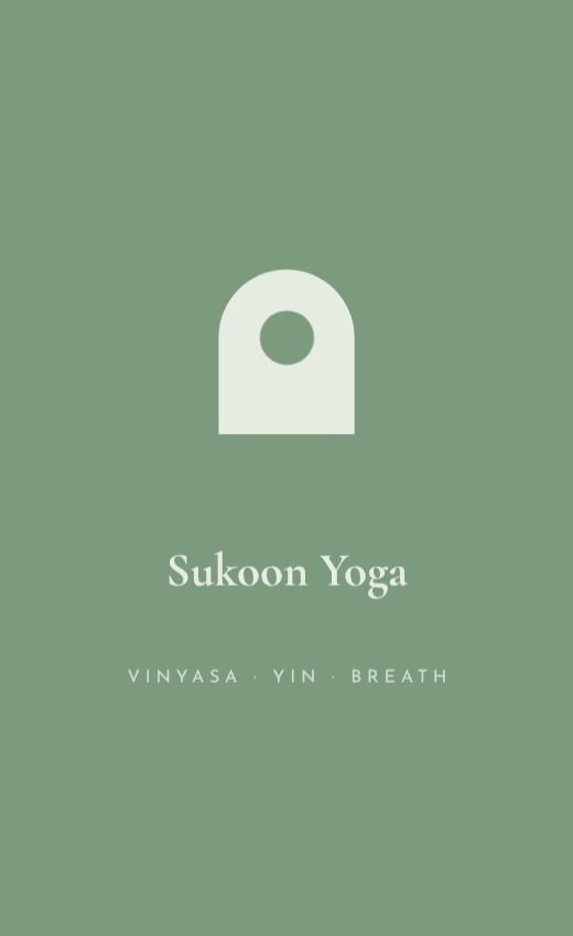 Yoga Teacher Portrait Card template