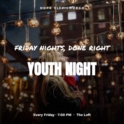 Youth Night Church Post template