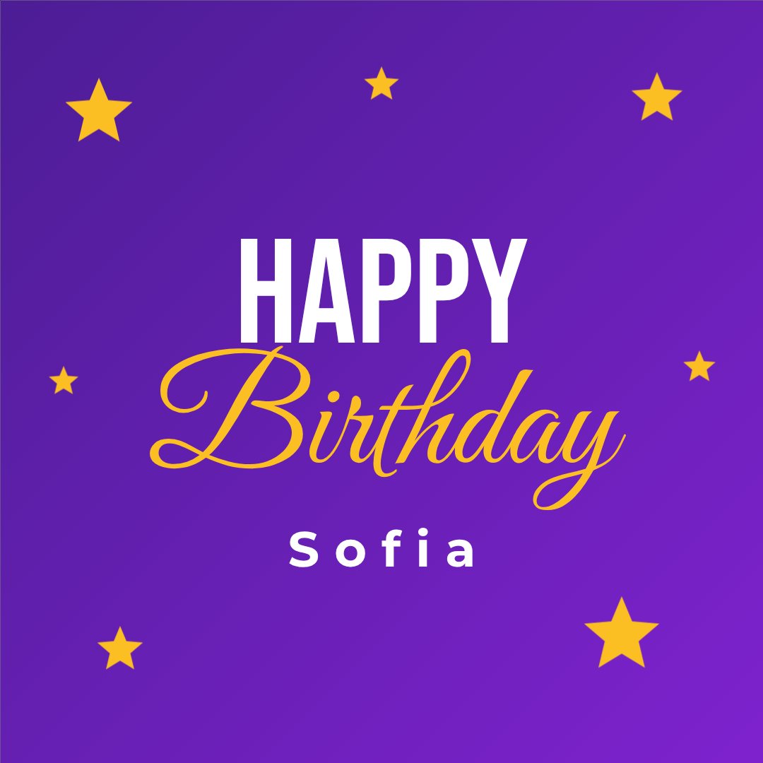 Birthday Stars Post — editable birthday template
