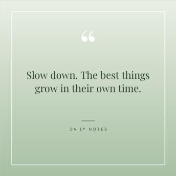 Calm Quote template