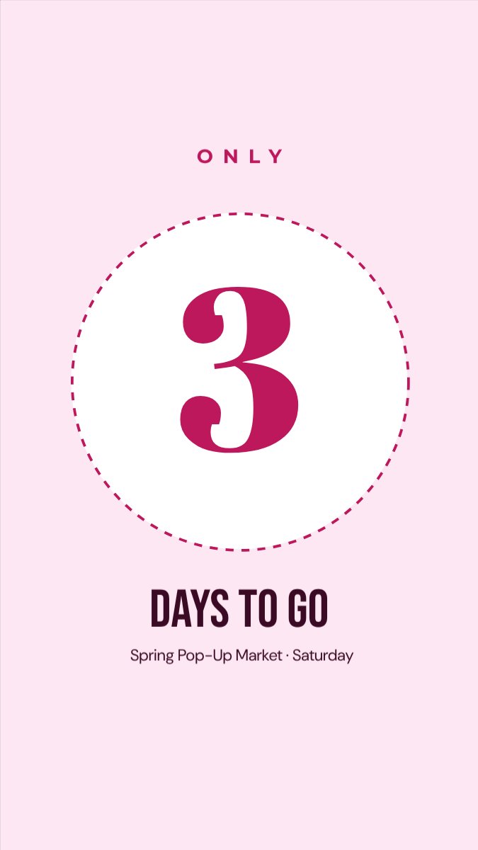 Countdown Story — editable social media template