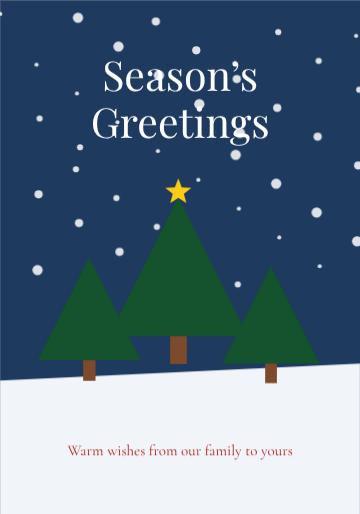 Winter Greetings template